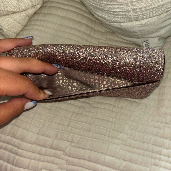 KATE SPADE PINK SPARKLE CLUTCH - Picture 9 of 16